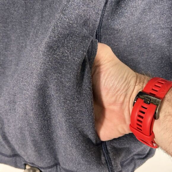 Lululemon Hoodie Sweater Women's 8 Blue Short Sleeve Pockets Drawstring - Picture 7 of 11